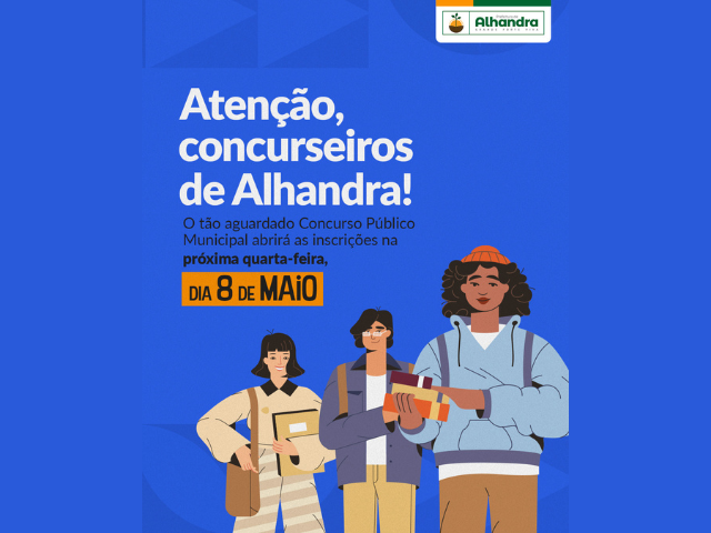 Alhandra anuncia início das inscrições para o concurso público 
