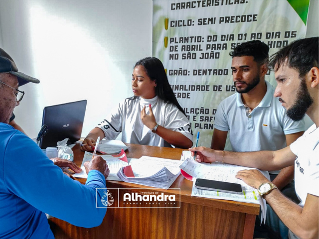 Prefeitura de Alhandra inicia inscrição de agricultores de Alhandra para PAA-CDS do Governo do Estado

