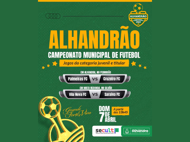 Alhandrão: Domingo no estádio O Pedrosão, em Alhandra, tem Palmeiras e Cruzeiro e no O Silvão Vila Nova e Saraiva

