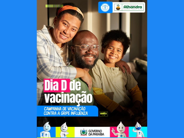 Alhandra realiza dia D de vacinação contra a gripe influenza, neste sábado, dia 13 de abril, em todas as UBS