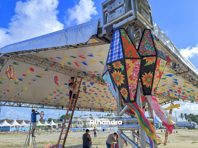 Festa de Santo Antônio, em Mata Redonda: Abertura, nesta quinta-feira com missa e show católico com o P. Sandro Santos; últimos preparativos para uma festa inesquecível

