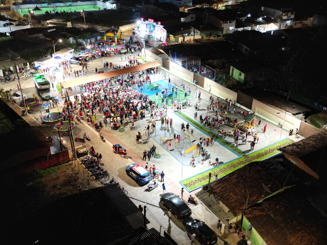 Prefeitura de Alhandra entrega, à população do bairro do Oiteiro, a Praça de São Sebastião revitalizada
