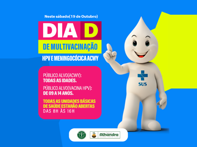 Alhandra realiza Dia D de Multivacinação neste sábado em todas as UBS’s
