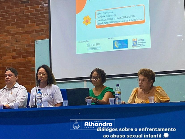 Maio Laranja: Alhandra é representada em evento que abordou temas sobre o enfrentamento ao abuso sexual infantil 
