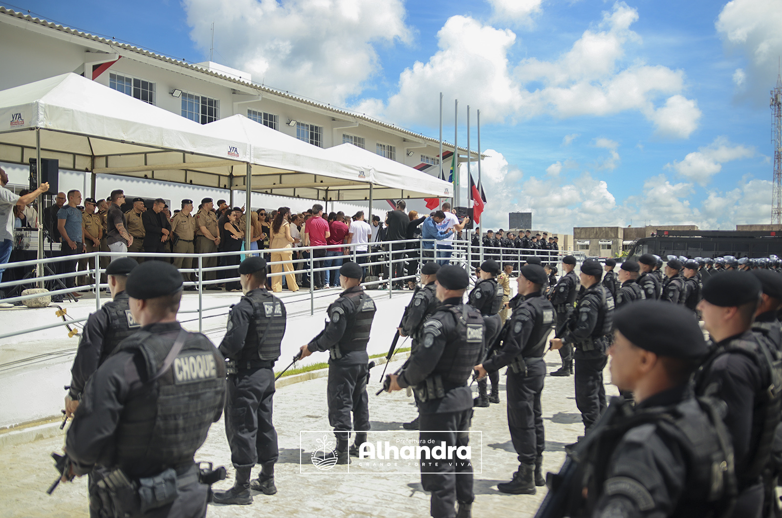 Guarda Municipal de Alhandra participa da inauguração do BOPE, em João Pessoa