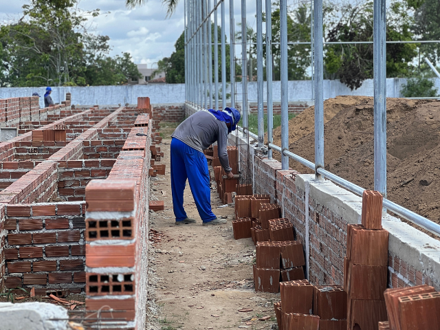 Construção dos Campos Society avança em Nova Alhandra e Mata Redonda; 40% dos serviços foram concluídos
