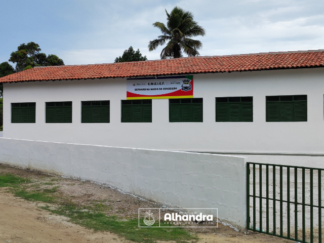 Prefeitura de Alhandra finaliza adequações na Escola Municipal Bernardina Maria em Árvore Alta; entrega da unidade aconteceu nesta quarta-feira
