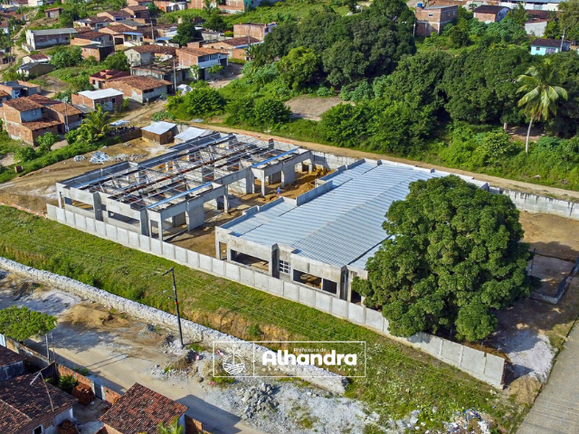 Construção da Creche no Bairro Bela Vista, em Alhandra, segue avançado
