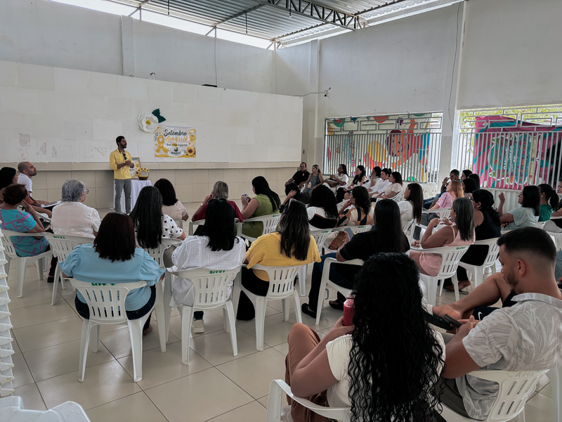 Secretaria de Assistência Social realiza ação com servidores para a campanha Setembro Amarelo em Alhandra e Mata Redonda